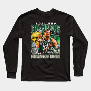 Milwaukee 2021 NBA Champions Long Sleeve T-Shirt